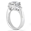 2.25 Ct. Diamonds three stone wedding ring white gold
