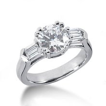 2.50 carat Round diamonds engagement ring gold new