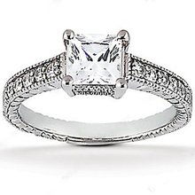 2.51 ct. DIAMOND RING princess cut WEDDING jewelry