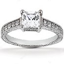 2.51 ct. DIAMOND RING princess cut WEDDING jewelry