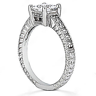 2.51 ct. DIAMOND RING princess cut WEDDING jewelry