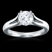 2.01 carat diamond solitaire ring high brilliance ring