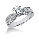2.51 carat diamonds ring engagement band set gold ring