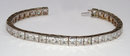 16.57 ct PRINCESS DIAMOND TENNIS BRACELET WG CUSTOMIZED