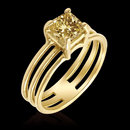1.50 ct. fancy yellow diamond princess solitaire ring