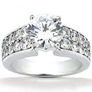 2.75 carat diamonds anniversary ring white gold new