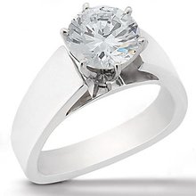 E VVS1 Diamond ring solitaire engagement 1.51 ct. ring