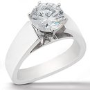 E VVS1 Diamond ring solitaire engagement 1.51 ct. ring