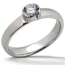 1.51 ct. Solitaire white gold ring E VVS1 diamonds new