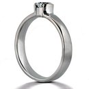 1.51 ct. Solitaire white gold ring E VVS1 diamonds new