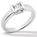 White gold diamond solitaire ring E VVS1 diamond 1.5 ct