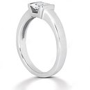 White gold diamond solitaire ring E VVS1 diamond 1.5 ct