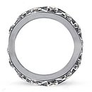 6.60 Ct. Diamond ring eternity wedding band gold F VS1