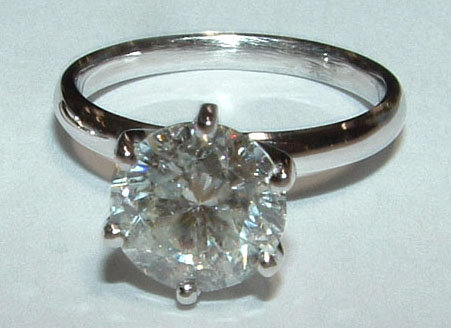 Diamonds 2 carat DIAMOND solitaire ring G VS1 gold