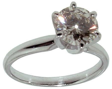 1.75 carat diamond solitaire engagement ring
