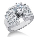 F VVS1 diamonds engagement ring 3.51 carat diamond gold