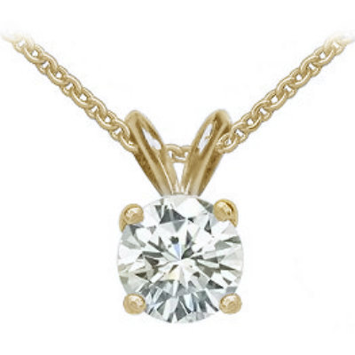 2.25 Ct. Diamond pendant with chain solitaire style new