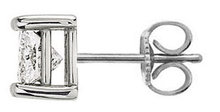 F VS1 diamond 2 ct. stud earring man earring gold new