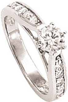 3.21 carat G VS1/SI1 DIAMOND SOLITAIRE RING PLATINUM