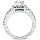 Big diamonds emerald cut engagement ring 2.71 Ct. gold