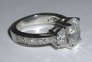 3.01 carats PLATINUM OVAL DIAMOND engagement ring