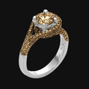 4 carat champagne brown diamonds engagement ring