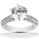 3.50 carat diamonds anniversary ring micro pave ring