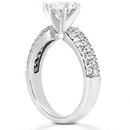 3.50 carat diamonds anniversary ring micro pave ring