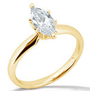 diamond engagment solitaire ring yellow gold 2.51 carat