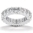 Oval cut diamond eternity wedding band 9.5 Ct. Diamonds