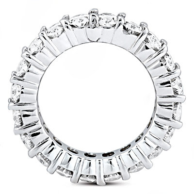 Oval cut diamond eternity wedding band 9.5 Ct. Diamonds
