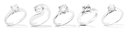 LOT SALE of 5 diamond rings together