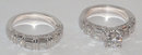 5.01 carats diamond bridal jewelry set ring and band