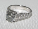 4 carat diamonds micro pave ring anniversary ring gold
