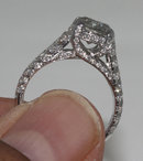4 carat diamonds micro pave ring anniversary ring gold