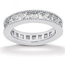 10.50 Ct. Diamonds eternity wedding band white gold