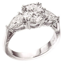 3.01 carat diamonds engagement ring 3 stone gold ring