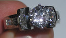 4.41 carats PLATINUM diamond ring real genuine diamonds