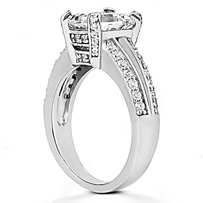 2.6 Ct. Diamonds engagement ring F VS1 big diamond ring