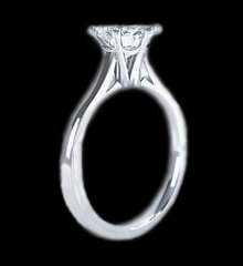 Big diamond ring 2.51 ct. solitaire engagment ring gold