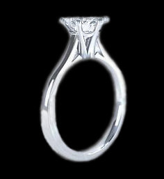 Big diamond ring 2.51 ct. solitaire engagment ring gold