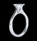 Big diamond ring 2.51 ct. solitaire engagment ring gold