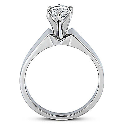 Big diamond solitaire ring 2.5 Carats marquise cut gold