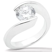 2.51 carat F VS1 diamond solitaire engagement ring gold