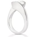 2.51 carat F VS1 diamond solitaire engagement ring gold