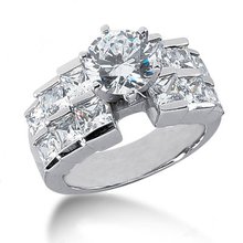 5.25 carat diamonds engagement ring real big diamonds