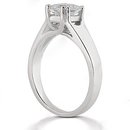 2 ct. E VVS1 Diamond ring solitaire princess cut gold