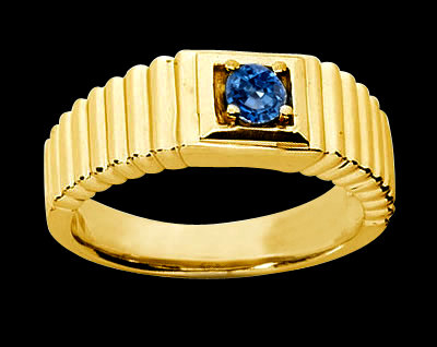 0.65 carat blue diamond ring mens yellow gold ring new