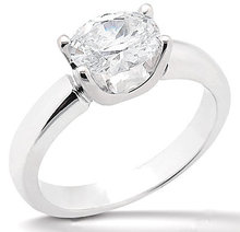 2.01 ct E VVS1 oval fancy diamond engagement ring