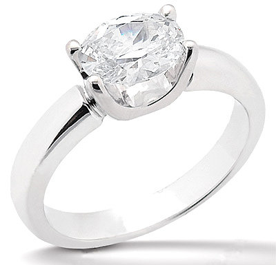 2.01 ct E VVS1 oval fancy diamond engagement ring